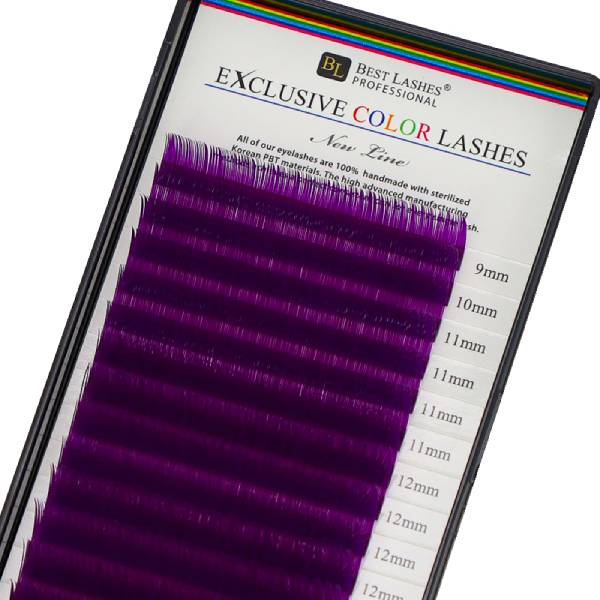 Fialové mihalnice mix dľžok C, 0,20 X 9-14 mm - 16 radov